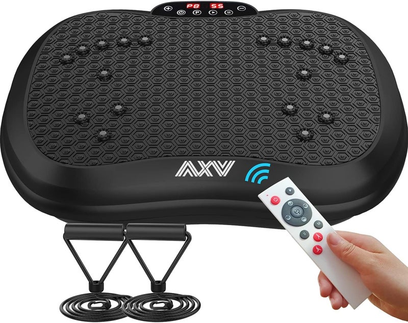 AXV آلة تمرين الاهتزاز AXV - منصة لياقة بدنية كاملة للجسم - جهاز تصريف ليمفاوي لفقدان الوزن وتشكيل الجسم وتنعيمه - للاستخدام المنزلي للرجال والنساء - Image 1