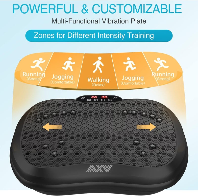 AXV آلة تمرين الاهتزاز AXV - منصة لياقة بدنية كاملة للجسم - جهاز تصريف ليمفاوي لفقدان الوزن وتشكيل الجسم وتنعيمه - للاستخدام المنزلي للرجال والنساء - Image 4