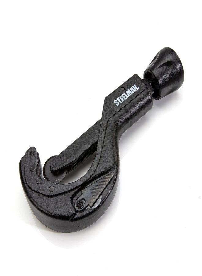 ستيلمان قاطع تغذية الأنابيب المعدنية من Steelman، يقطع أنابيب مقاس 2-1/2 بوصة بما في ذلك النحاس والبرونز والألومنيوم وABS وPVC، هيكل من الفولاذ المصبوب، شفرات من الفولاذ المقسى - Image 2