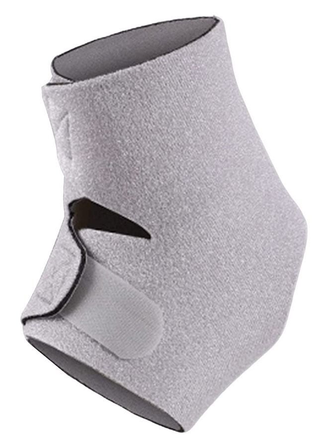 دعامات دعامة الكاحل، دعامة كاحل قابلة للتعديل بتصميم مفتوح للكاحل الملتوي، تعمل على تثبيت الأربطة ومنع إعادة الإصابة للرجال والنساء، وتخفف التورم والالتواء في الكاحل، لون رمادي L - Image 2