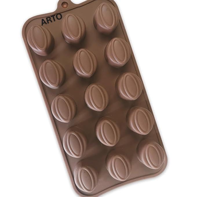 ARTO Realistic Almond Shape Silicone Chocolate Mould, 15 Cavity | Deep Non-Stick Tray for DIY Dry Fruit Chocolates | Perfect for Sugar-Free, Keto & Festival Gifts (1 Piece) - Image 5