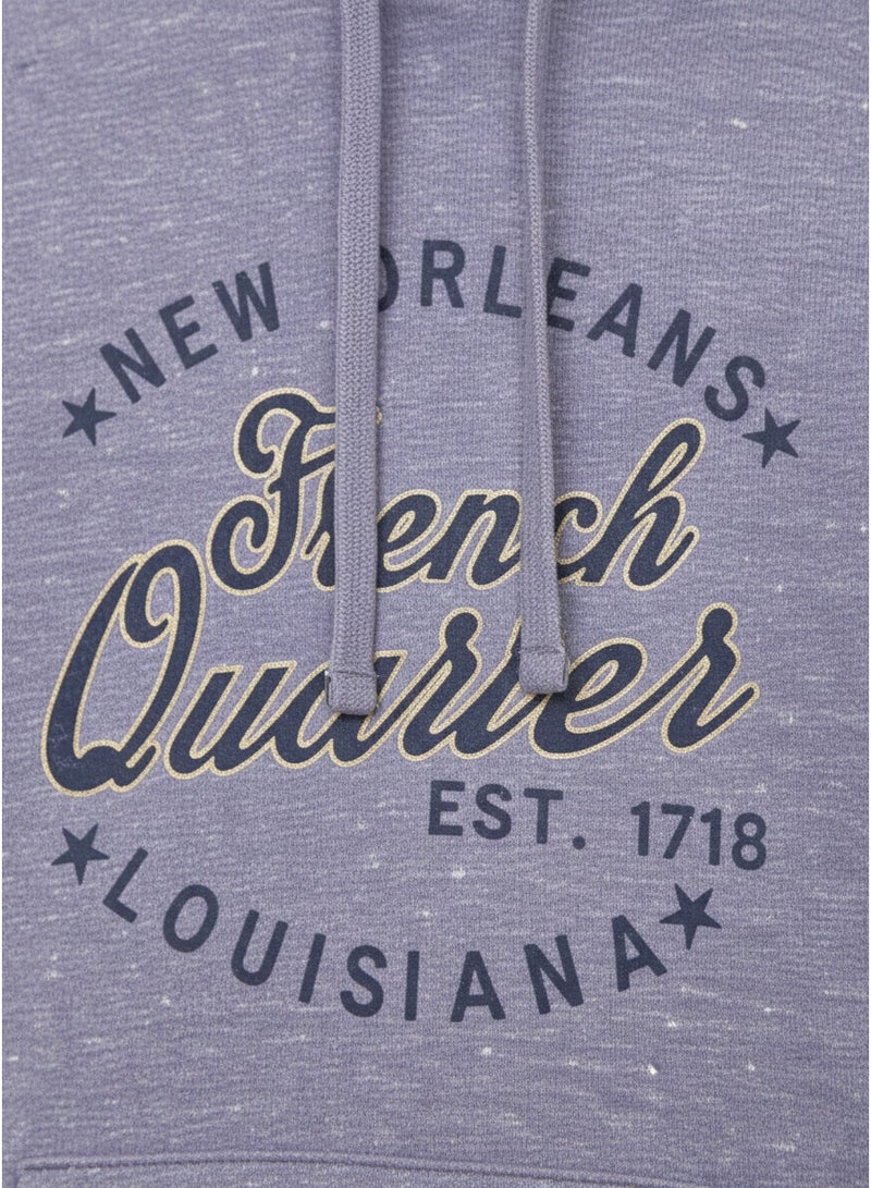 Classic Men’s Printed Hoodie with Kangaroo Pocket – Regular Fit, Cotton Blend - Image 2