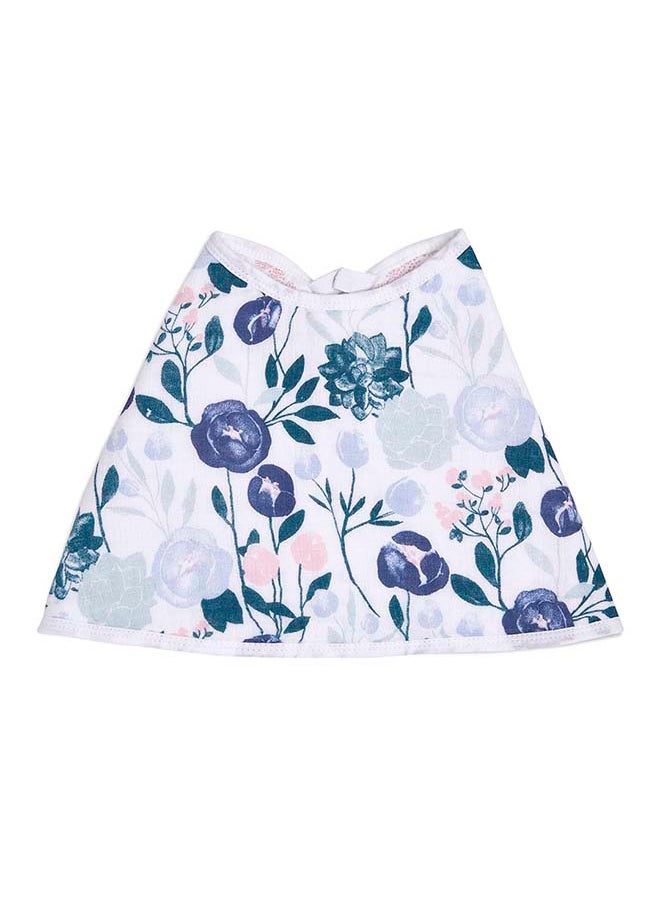 aden + anais - Pack Of 1 Essentials Cotton Baby Burpy Bib - Flowers Bloom - Image 1