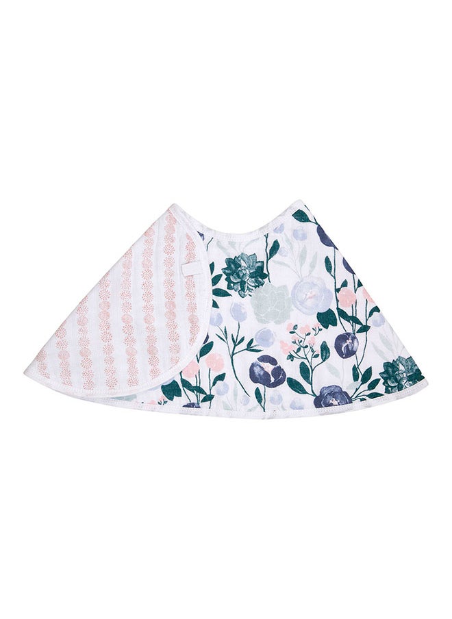 aden + anais - Pack Of 1 Essentials Cotton Baby Burpy Bib - Flowers Bloom - Image 1