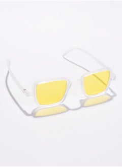 Haute Sauce Yellow Lens Yellow Rectangle Sunglasses  - Image 1