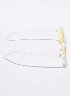 Haute Sauce Yellow Lens Yellow Rectangle Sunglasses  - Image 5