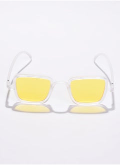 Haute Sauce Yellow Lens Yellow Rectangle Sunglasses  - Image 3