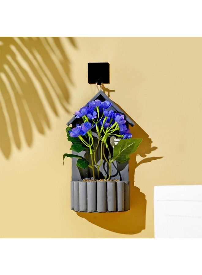 Kuber Industries Artificial Plant | Decoration Artificial Flowers Pot | Plants For Office D?Cor | Artificial Flowers For Decoration | Natural Looking Plants | 24 Headed Spring Hydrangea | Multicolor - Image 1