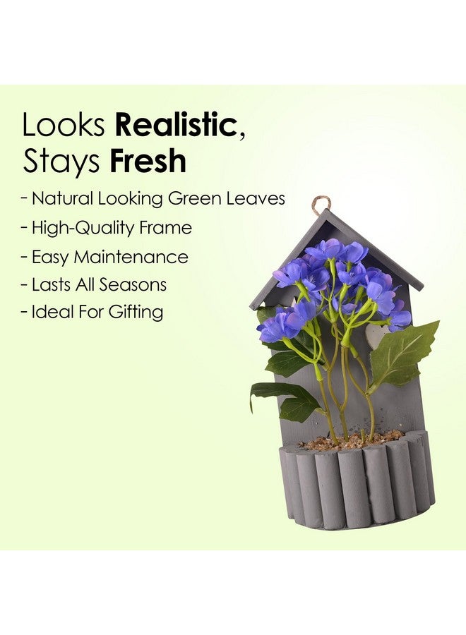 Kuber Industries Artificial Plant | Decoration Artificial Flowers Pot | Plants For Office D?Cor | Artificial Flowers For Decoration | Natural Looking Plants | 24 Headed Spring Hydrangea | Multicolor - Image 3