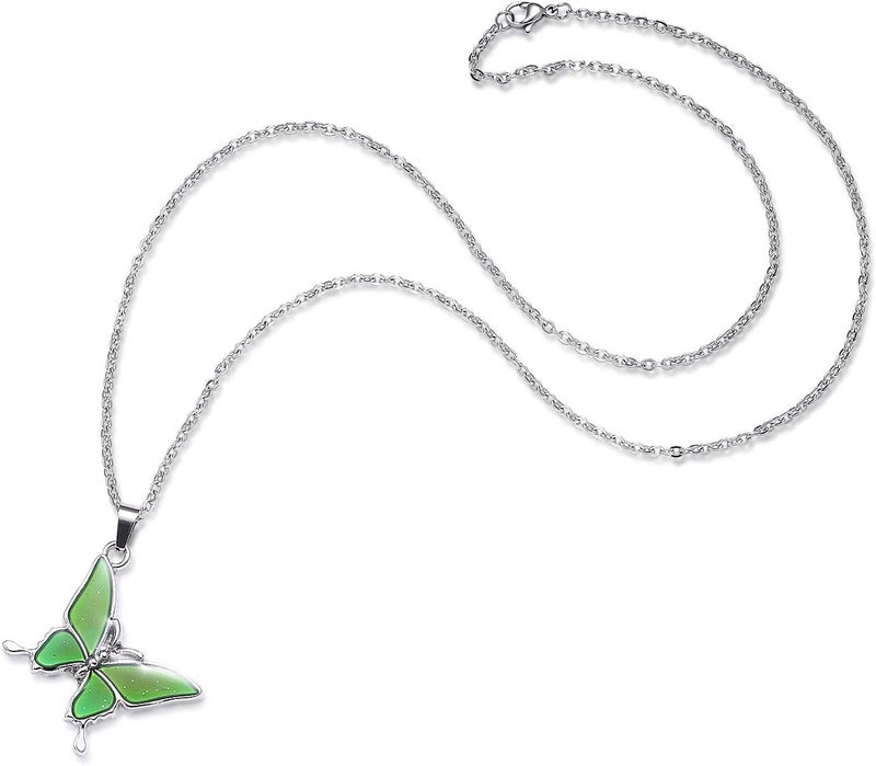 FM FM42 Temperature Sensing Color Changing Pendant Necklace with 19.29" Stainless Steel Rolo Chain - Image 2