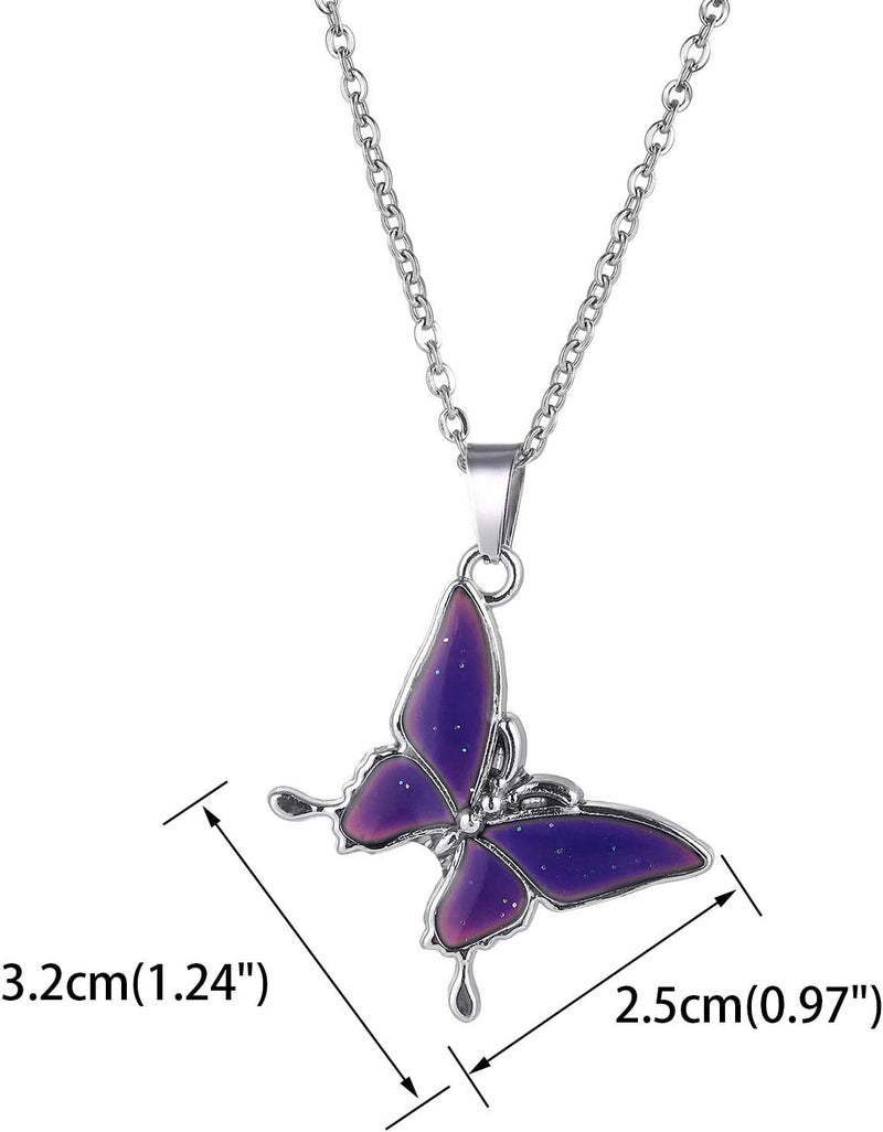 FM FM42 Temperature Sensing Color Changing Pendant Necklace with 19.29" Stainless Steel Rolo Chain - Image 5
