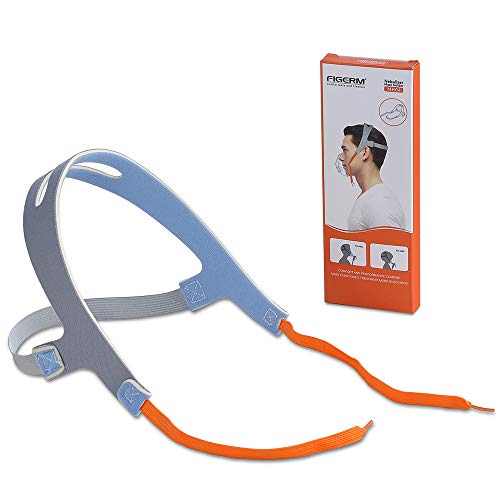 FIGERM No-Slip Secure Mask Strap, Mask Holder for Cool Mist Inhaler Compressor System, Comfortable Adjustable Head Straps for Children and Adults - Image 1