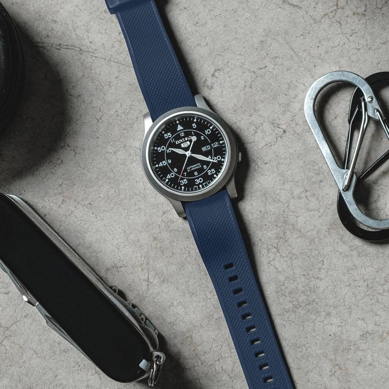 Barton Watch Bands أشرطة ساعة بارتون النخبة من السيليكون - إطلاق سريع، أزرق بحري، 20 مم - Image 3