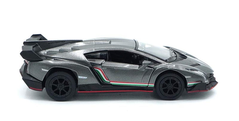 Kinsmart Lamborghini Veneno 1/36 Diecast Metal Toy Model (Gray)