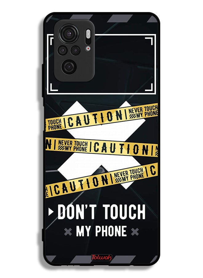 Tolwak Xiaomi Poco M5s Protective Case Cover Caution Never Touch My Phone - Image 2