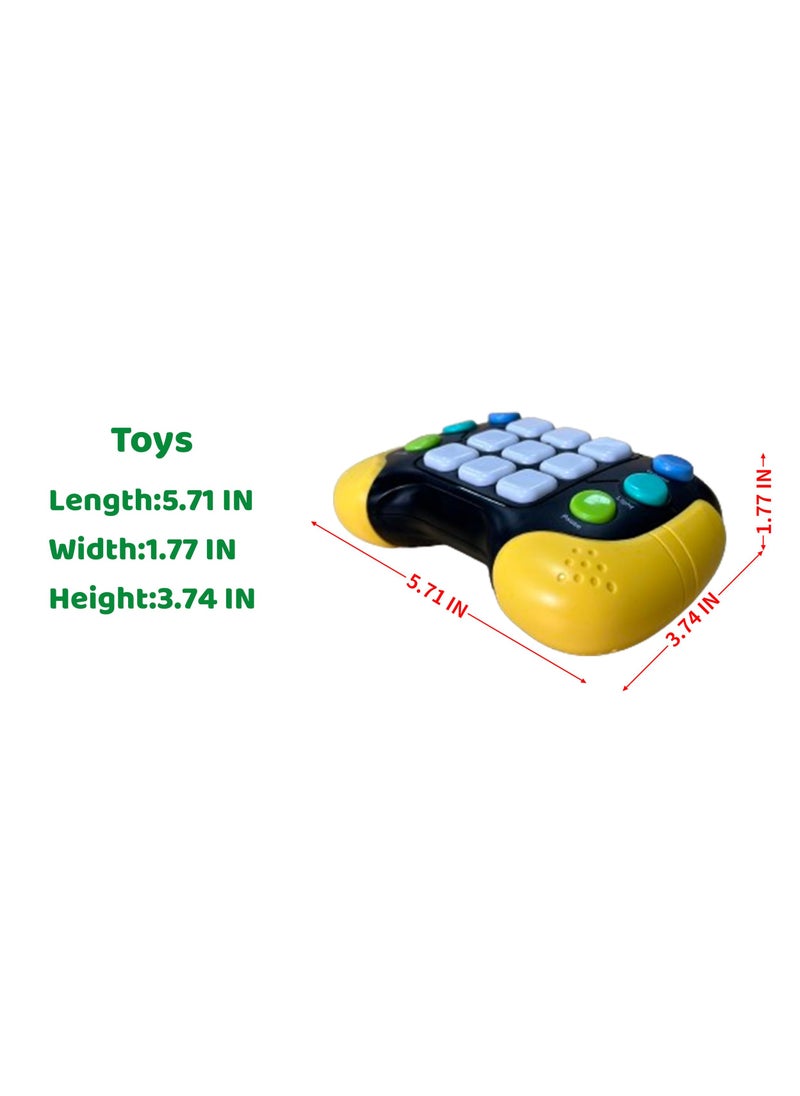 Excefore - 5 Modes Handheld Game for Kids Aldult Pop It Fast Quick Push Button Popper Poppet Game Push Pop Game It Fidget Toys Electric Music Toys Whack a Mole Puzzle Game Machine for Birthday Gifts - Image 1