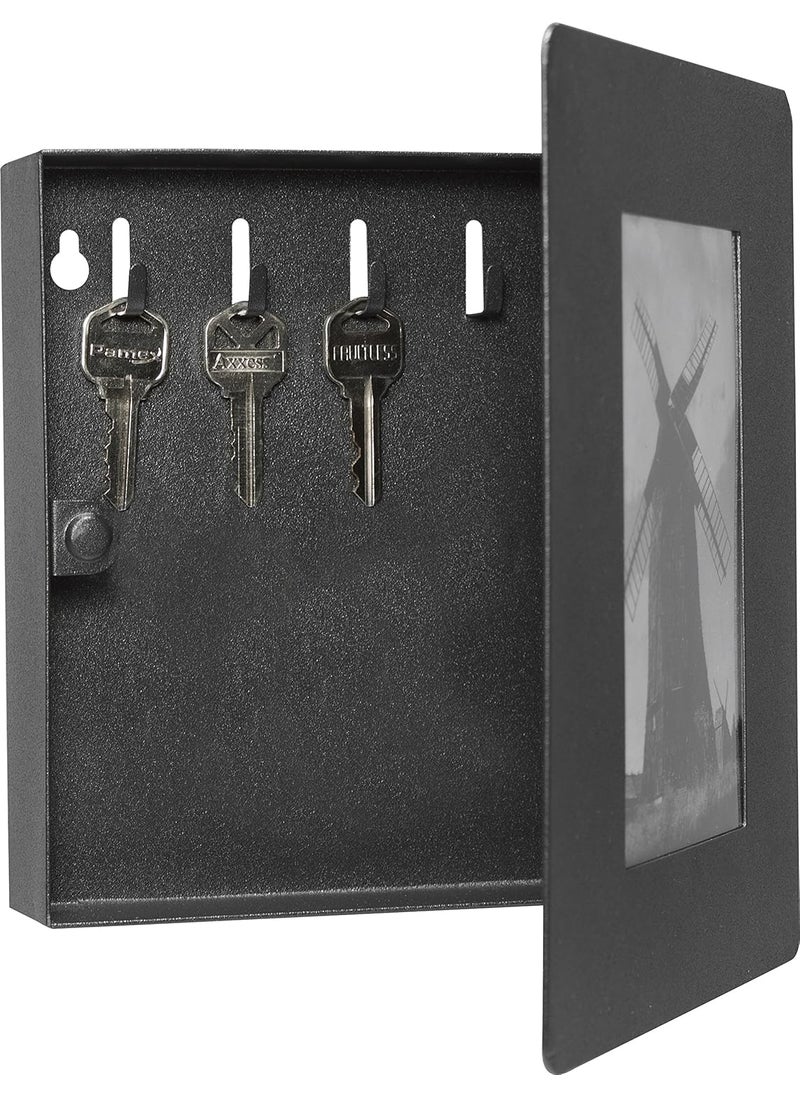 BARSKA Barska CB12374 4X 6 Picture Wall Mount Photo Frame Key Cabinet Black  - Image 2
