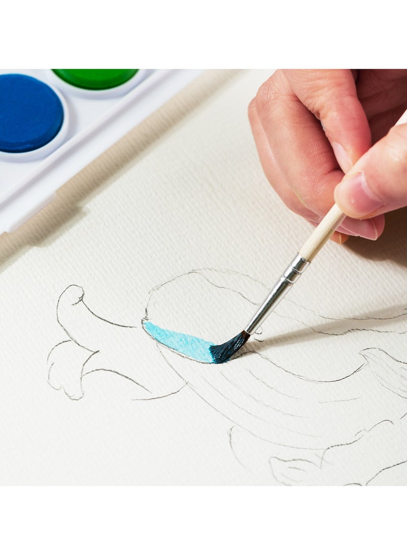 Deli EC20-8 Watercolor Paint Set φ28mm, 8 Colors – ideal for kids’ art and school use - Image 5