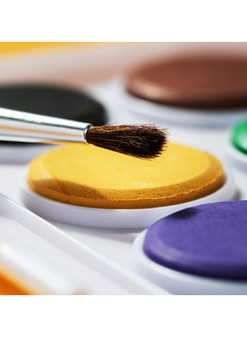 Deli EC20-8 Watercolor Paint Set φ28mm, 8 Colors – ideal for kids’ art and school use - Image 3