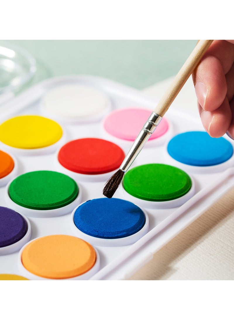 Deli EC20-8 Watercolor Paint Set φ28mm, 8 Colors – ideal for kids’ art and school use - Image 4
