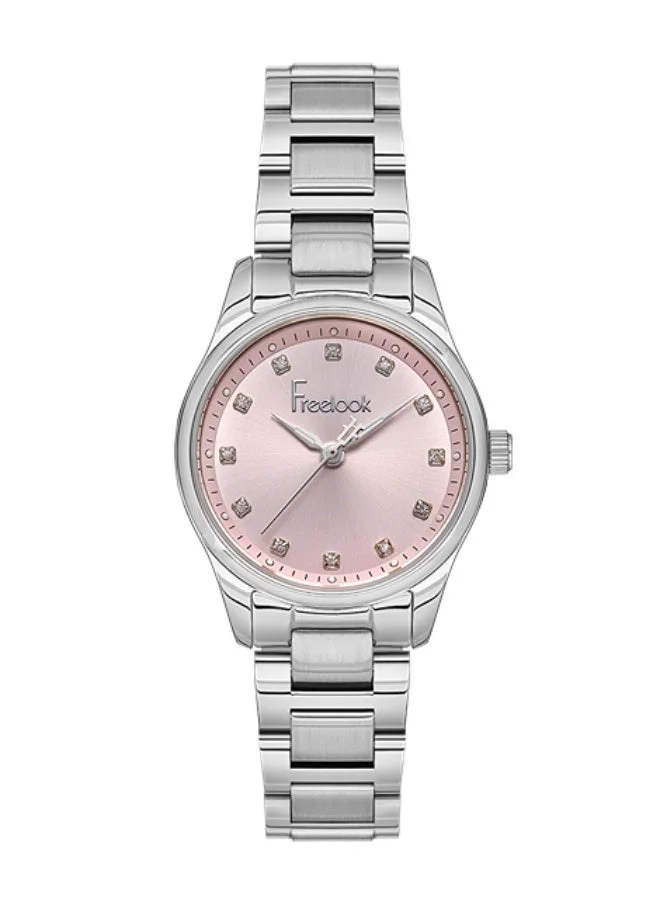 Freelook Paris Freelook - Naturelle Women's Watch | Steel Case | Stainless Steel Band | Pink & Round Dial | Analog | Japanese Quartz | Mineral Glass | Premium Luxury Watch | Ideal Gift | Water Resistant 50 Meters