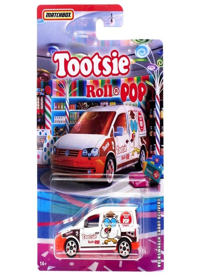 Matchbox Tootsie Roll Pop Volkswagen Caddy Delivery Diecast 1/64 - Image 3