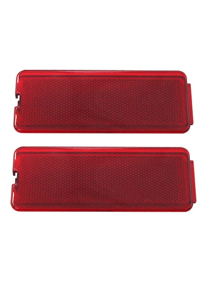 Loquat 2-Piece Door Reflector Light Lens Front Rear Fit - Image 4