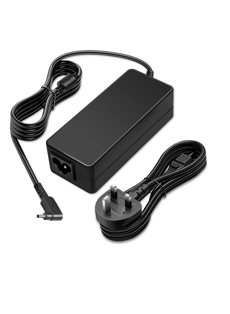 Terabyte 45W Laptop Charger for Acer Chromebook 11 13 14 15 A13-045N2A C720 CB3-431 PA-1450-26 R11 Acer Aspire One Cloudbook AO1-131 AO1-431 R14 R5 V3-371 Travelmate Series 3.0 x 1.1mm 19V 2.37A - Image 1