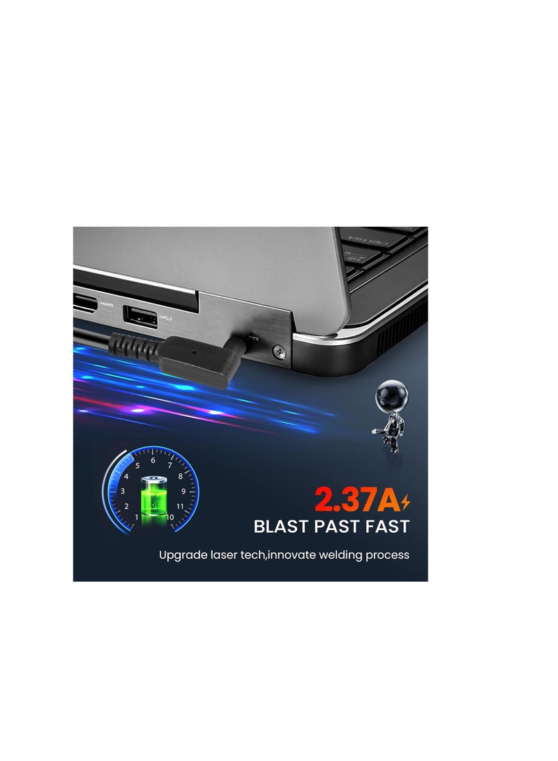 Terabyte 45W Laptop Charger for Acer Chromebook 11 13 14 15 A13-045N2A C720 CB3-431 PA-1450-26 R11 Acer Aspire One Cloudbook AO1-131 AO1-431 R14 R5 V3-371 Travelmate Series 3.0 x 1.1mm 19V 2.37A - Image 2