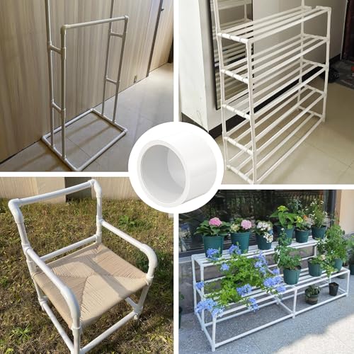 ZhiYo 1 inch PVC Fitting End Cap, 10-Pack Pipe Elbow Connectors, Furniture-Grade SCH40 PVC Pipe Fittings for Greenhouse, Frames, Sheds, Pet Beds, Pet Enclosures, Hydroponic and Tent Structures - Image 3