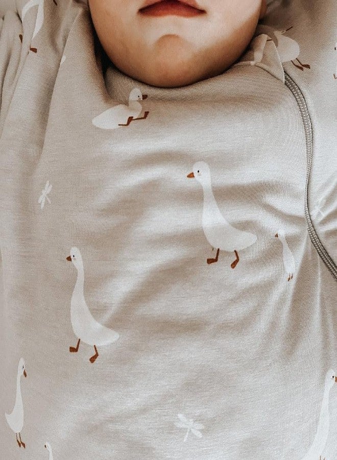 GUNAMUNA Unisex Long Sleeve Sleep Sack, Wearable Sleep Bag for Toddlers and Babies, Soft Rayon, 1.0 TOG, Goose, 24-36 Months - Image 5