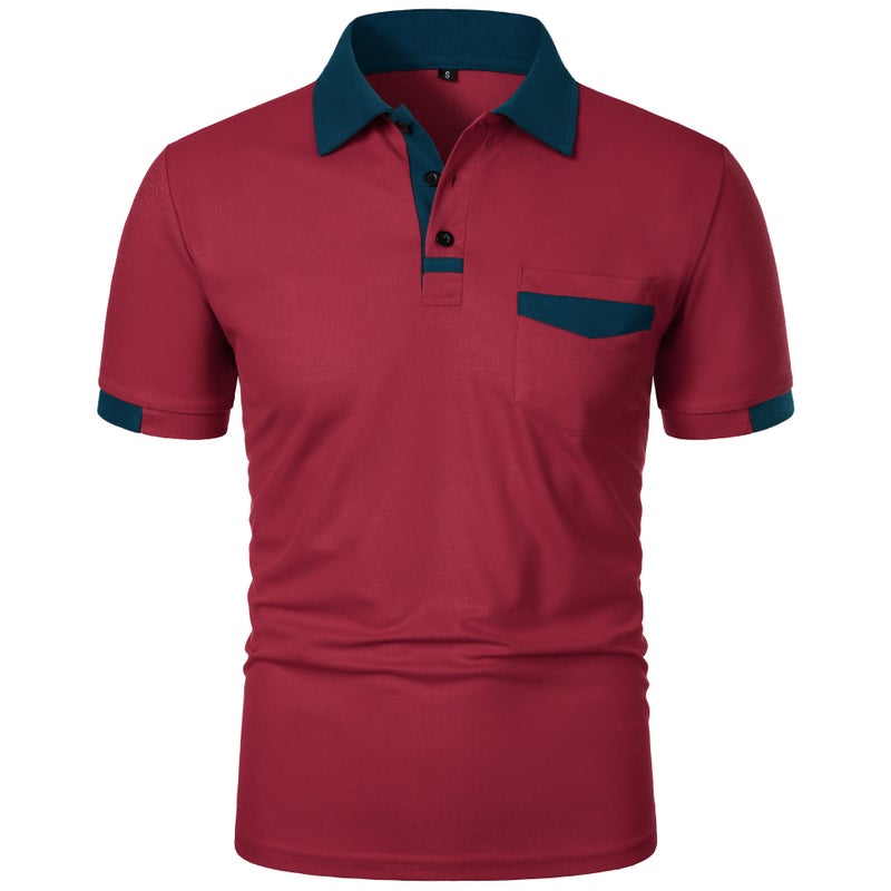 New Summer T-Shirt Men'S Simple All-Match Short-Sleeved T-Shirt Top Line Short-Sleeved Slim-Fit Short-Sleeved Color Matching Design Men'S Clothing - Image 1