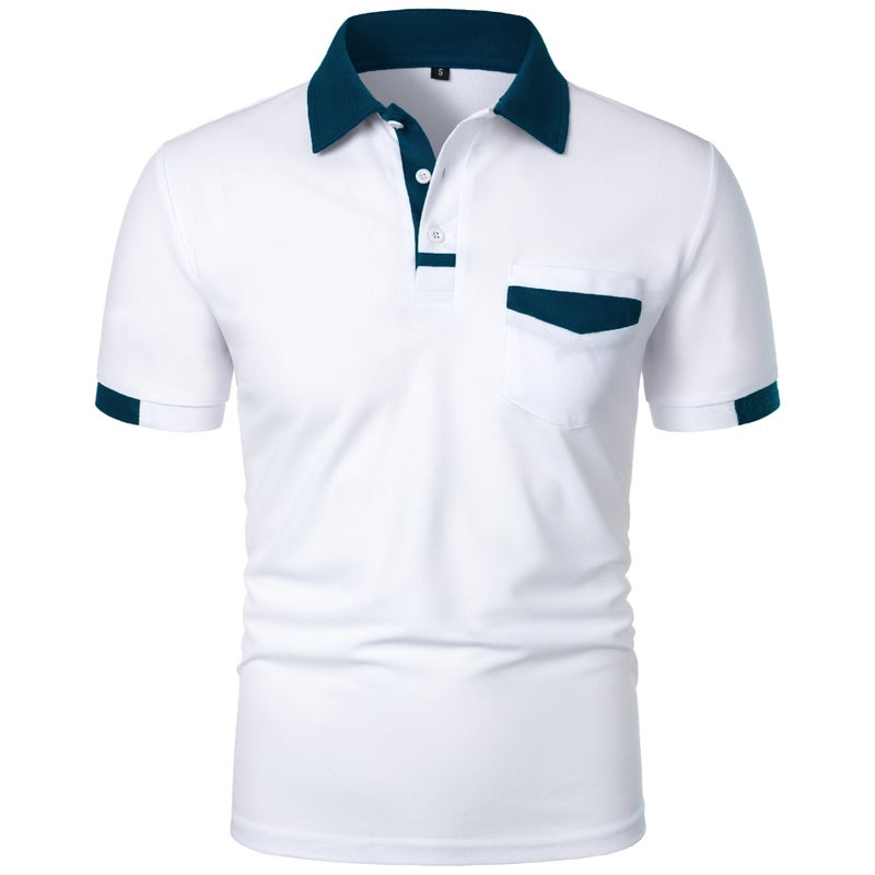 New Summer T-Shirt Men'S Simple All-Match Short-Sleeved T-Shirt Top Line Short-Sleeved Slim-Fit Short-Sleeved Color Matching Design Men'S Clothing - Image 2