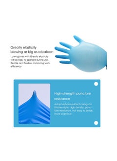 NIBEMINENT 50-Pair Disposable Hand Gloves Blue  - Image 4