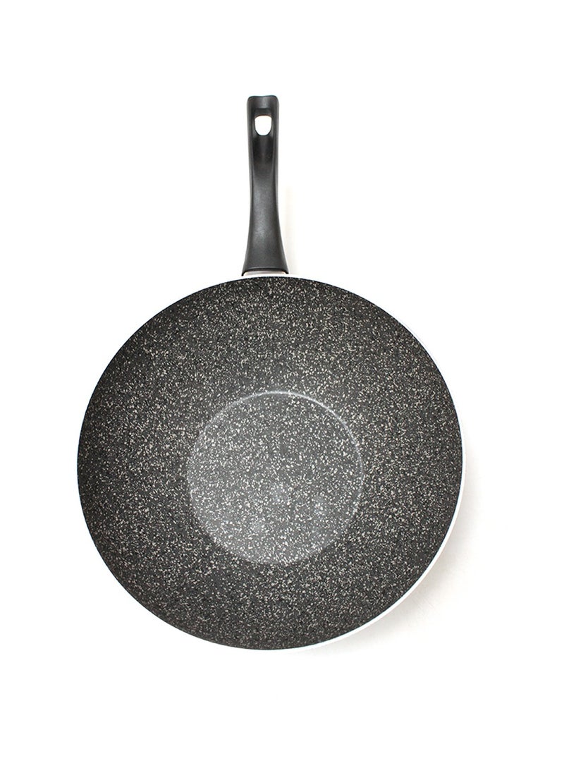 Hascevher - Granite Wok Pan Non-Stick Coating Frying Pan Cookware Stir Fries, Made in Turkey 28cm - 4L - Image 1