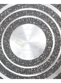 Hascevher Granite Wok Pan Non-Stick Coating Frying Pan Cookware Stir Fries, Made in Turkey 28cm - 4L  - Image 4