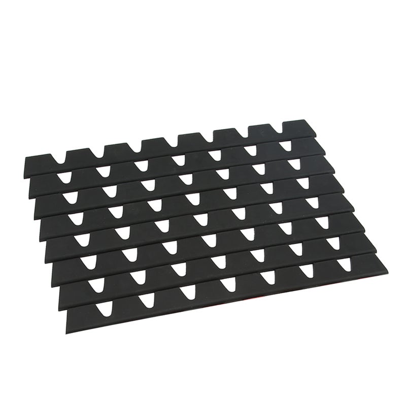 8pcs Front Bumper Scrape Guard Set Rubber Black Universal Bumper Anti Scratch Protector - Image 3