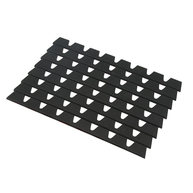 8pcs Front Bumper Scrape Guard Set Rubber Black Universal Bumper Anti Scratch Protector - Image 4