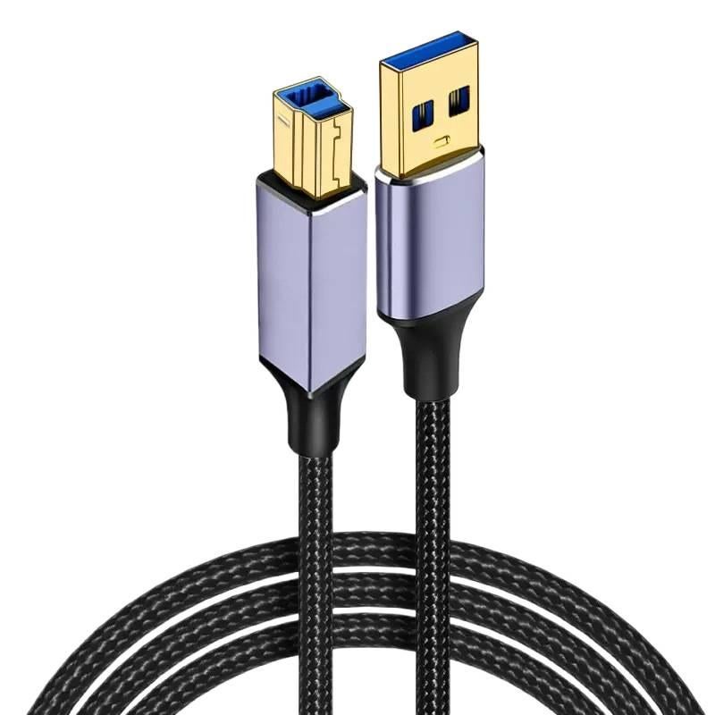 كابل بيانات بقدرة 100W وUSB 3.0 وبغلاف مضفر لـ شحن الهاتف والتابلت ونقل البيانات واستخدام المحولات والإعداد المكتبي والحمل أثناء السفر - Image 1