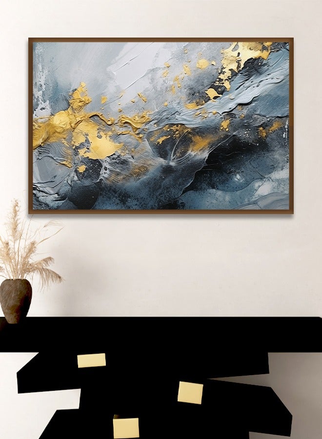 4gdran Canvas Wall Art For Wall Decoration Abstract Design With A Hollow Frame Size 120x80cm One Piece  - Image 4