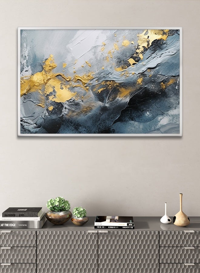 4gdran Canvas Wall Art For Wall Decoration Abstract Design With A Hollow Frame Size 120x80cm One Piece  - Image 3