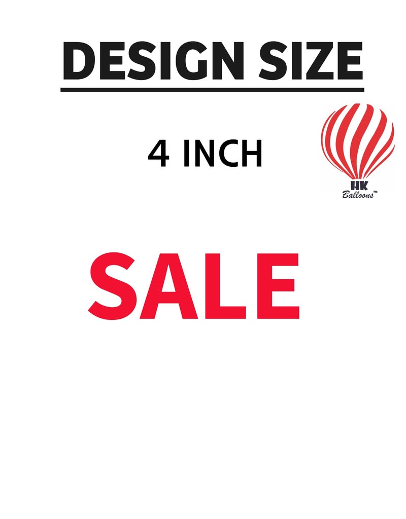 HK balloons Rubber Pack Of 50 "Sale " Red And White Printed Balloons Decoration for Product Promotion Sale Marketing Party Decoration Balloons - Image 3