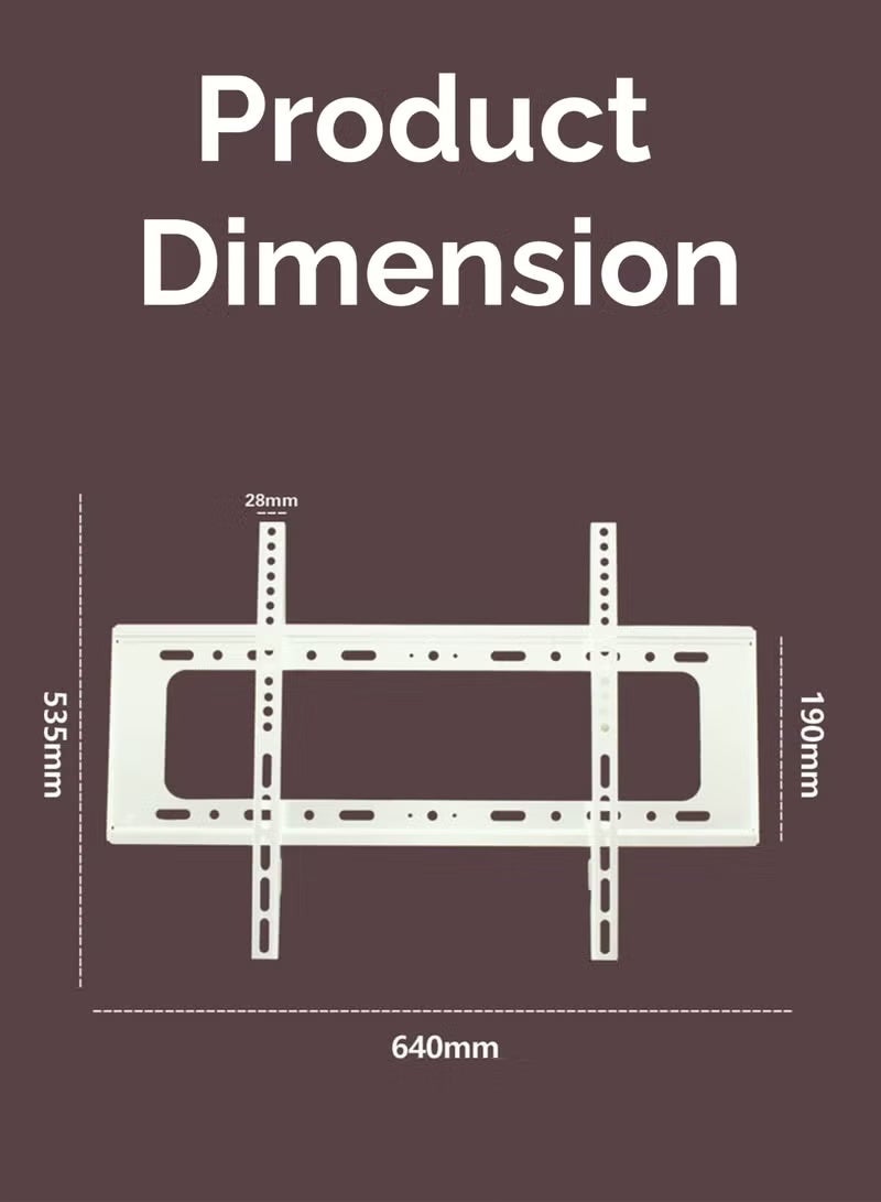 TIGER Universal TV Wall Mount Bracket for 32–80 Inch LCD LED TVs – Heavy Duty Space-Saving Fixed Mount with VESA Compatibility and Easy Installation - Image 5