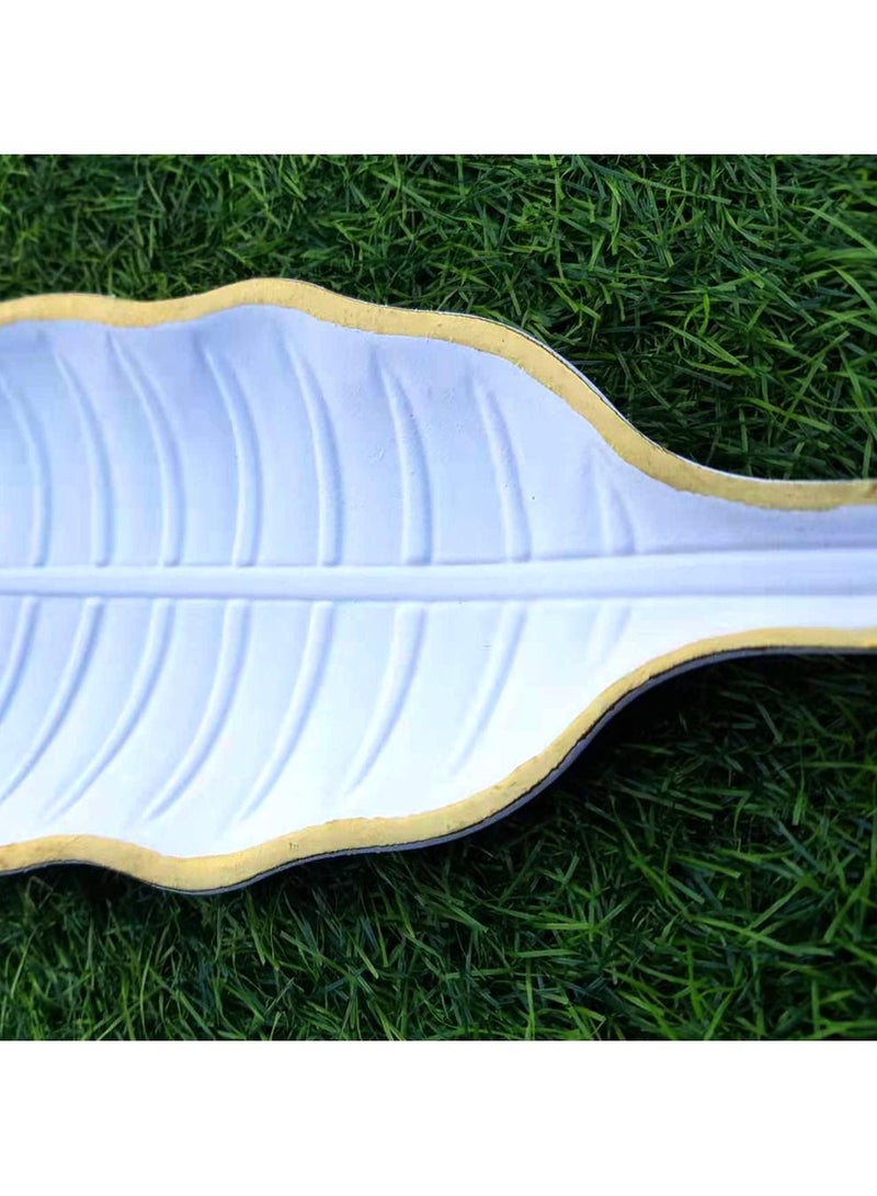 FFD Leaf Design Serving Tray Wooden Jewelry Plate Fruit and Food Platter Trinket Dish Vintage Ring Holder Bowl Serving Tray  - Image 2