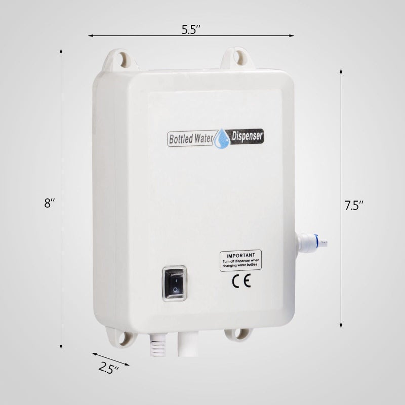 LIYUAN Bottle Water Dispensing System with Double Inlets 5 Gallon Water Jug Pump 5Gal Electric Water Dispenser Automatic Refrigerator Ice Maker Water Dispenser Pump for Home and Kitchen - Image 2