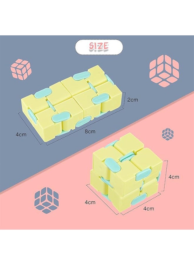 6 Pieces Cube Toy, Stress and Anxiety Relief Cube, Mini Durable Stress Relieving Toy for Adults Anxiety Relief - Image 2