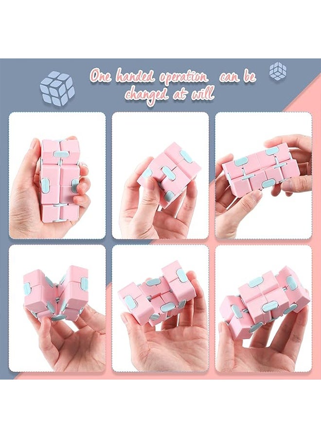 6 Pieces Cube Toy, Stress and Anxiety Relief Cube, Mini Durable Stress Relieving Toy for Adults Anxiety Relief - Image 4