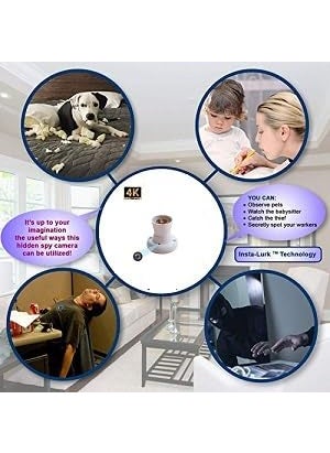 Asleesha Asleesha WiFi Bulb Holder Camera 1080p WiFi Wireless Cam Mini Smart Security Camera with Video Recording HD Voice Quality  - Image 2
