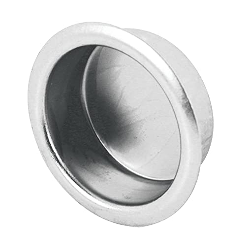 Prime-Line N 7200 Finger Closet Pull, 3/4 In. x 5/16 In., Satin Nickel (4 Pack) - Image 1
