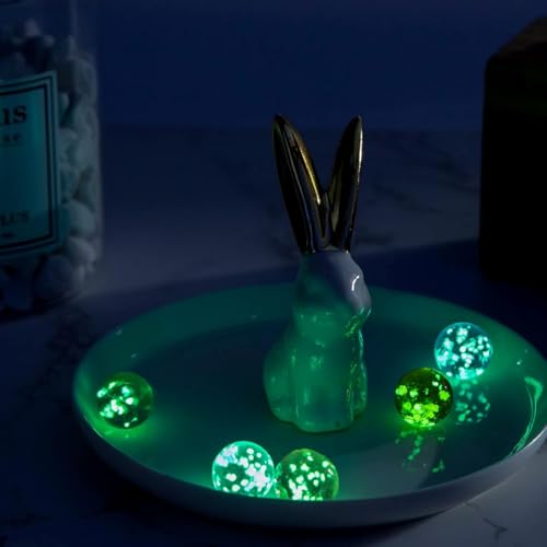 MCPINKY 36PCS Glass Marbles, Including 5 Glow in The Dark Marbles for Vase Filler, Fish Tank, Table Scatter Decoration - Image 4